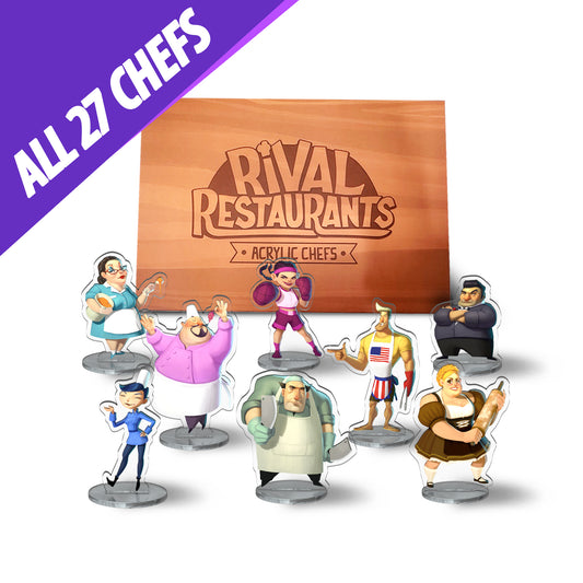 Rival Restaurants: Acrylic Chefs & Box [Pre-Order]