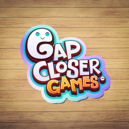 Gap Closer Games Logo Sticker in Holographic Foil