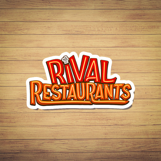 Rival Restaurants [Board Game] Logo Sticker