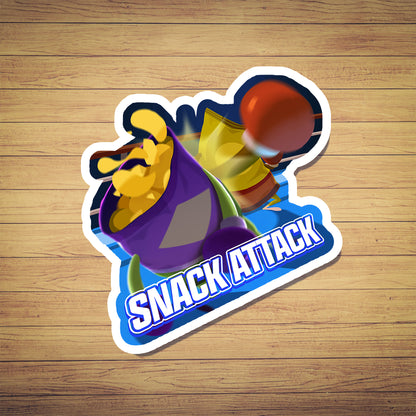Snack Attack Sticker